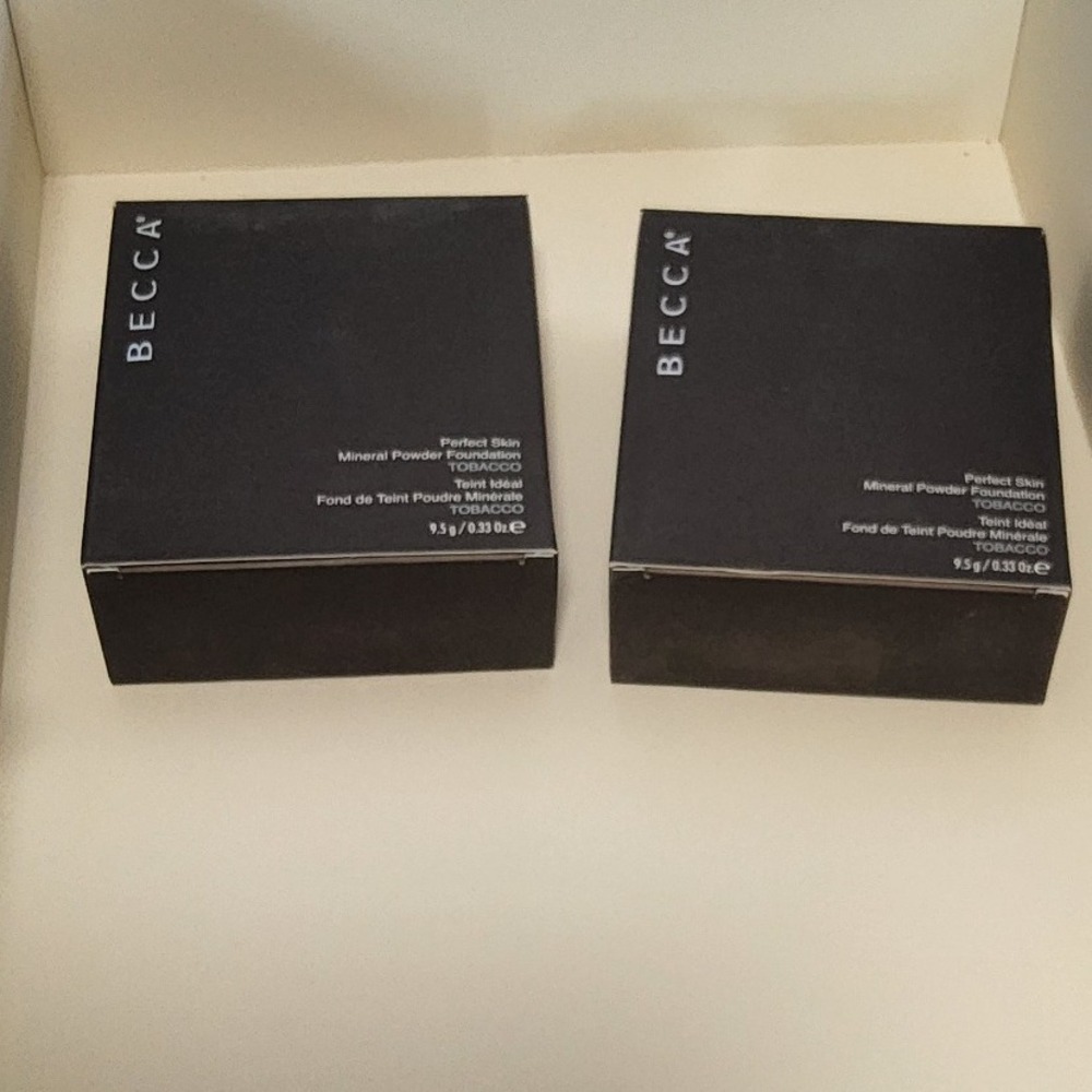 BECCA Perfect Skin Mineral Powder Foundation - Tobacco pack of 2